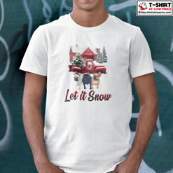 Let It Snow French Bulldog Christmas Shirts