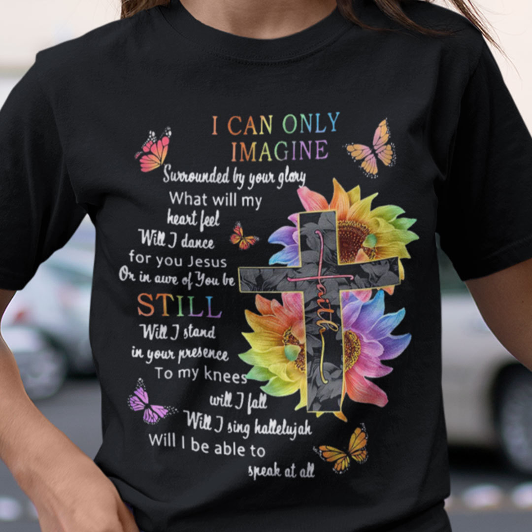 I Can Only Imagine Jesus Cross Shirt