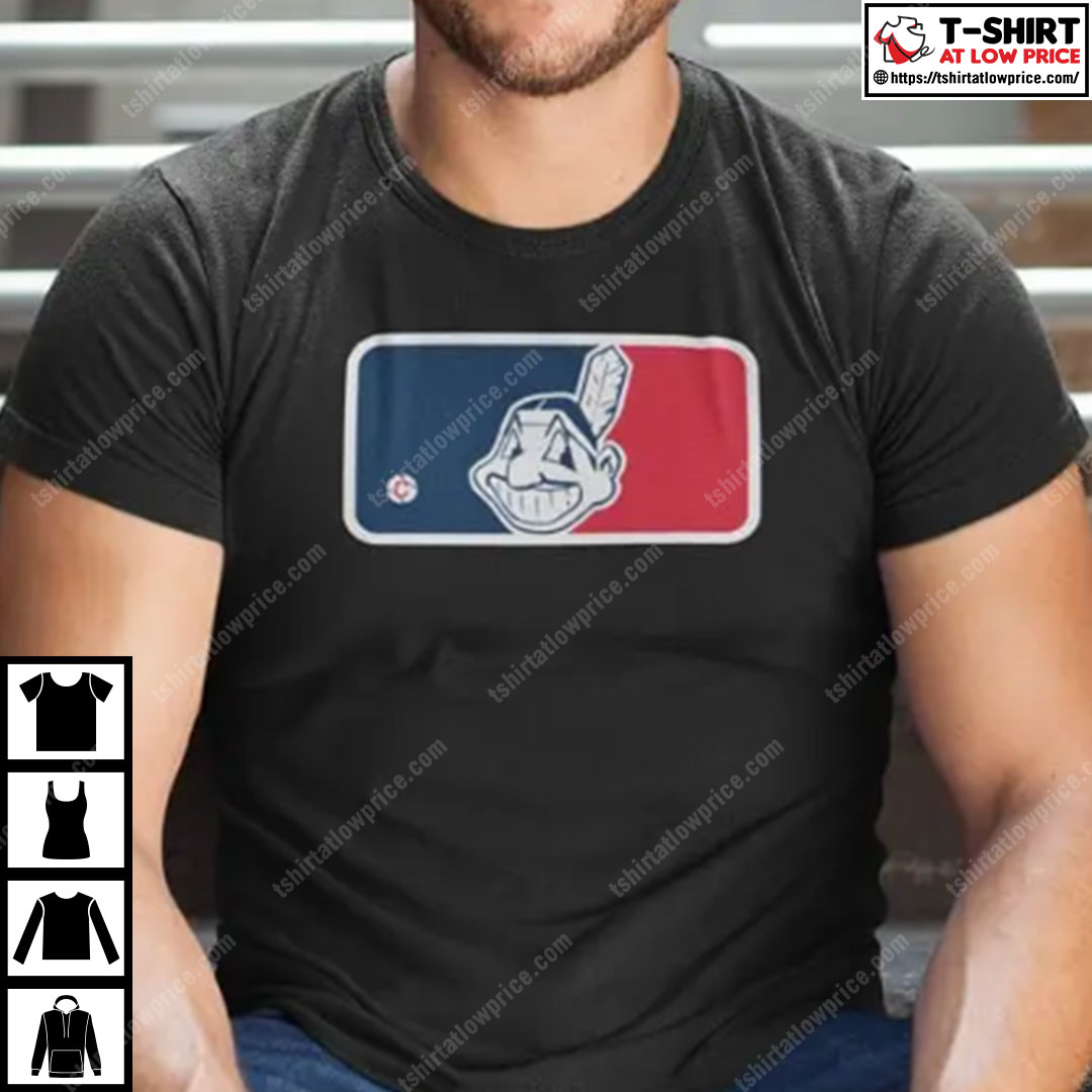 MLB, Shirts & Tops, Cleveland Indians Chief Wahoo Logo Shirt