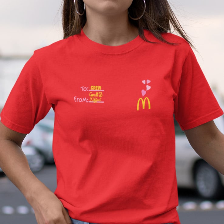 Cardi B And Offset Mcdonalds Shirt