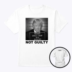 trump not guilty shirt