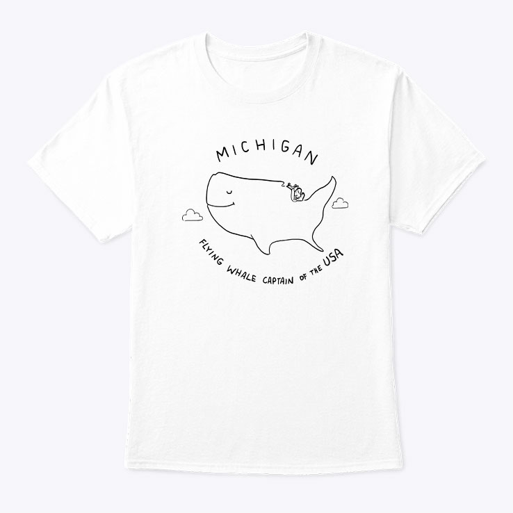 Michigan-Flying-Whale-Captain-Of-The-USA-Shirt