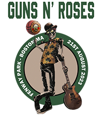 Guns N' Roses Shirt Fenway Park Boston August 2023