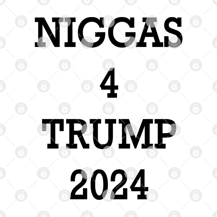 Niggas For Trump 2024 Shirt png