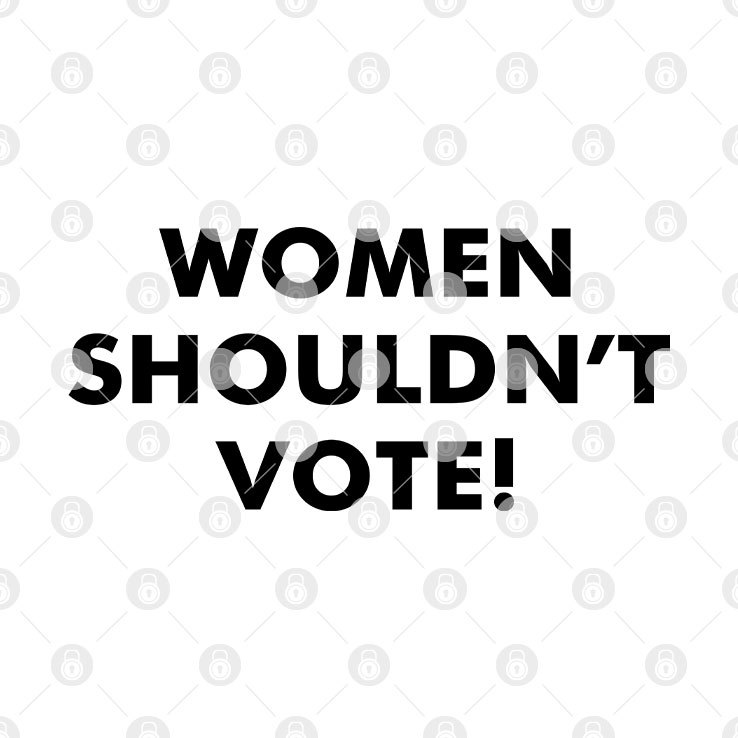 Women Shouldn't Vote Shirt png