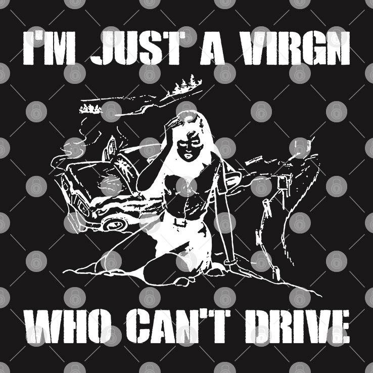 I'm Just A Virgin Who Can't Drive T Shirt